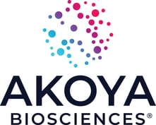 AKOYA Bio R Logo Stacked Color