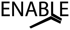 enable logo black